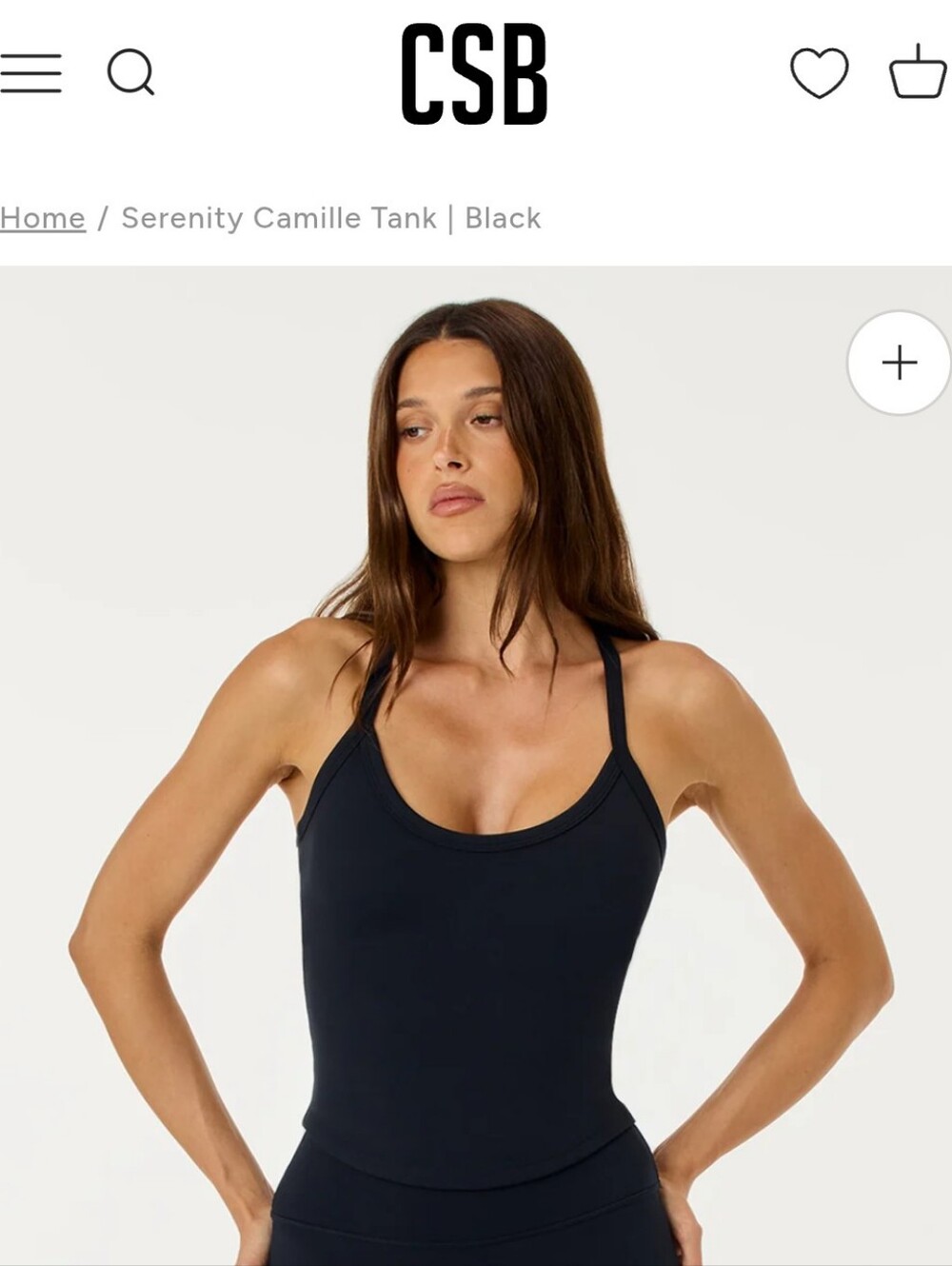 CSB Serenity Camille Tank - Black